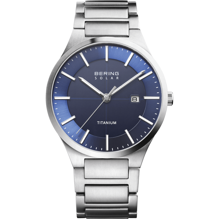 Bering Herrenuhr – Solar, silber gebürstet 15239-777 - My Fine Jewellery