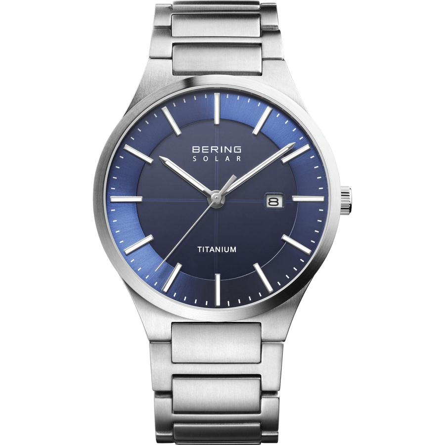 Bering Herrenuhr – Solar, silber gebürstet 15239-777 - My Fine Jewellery