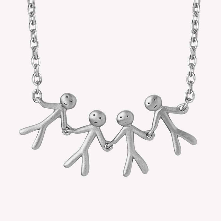 Halskette "Together Family 4" Sterlingsilber