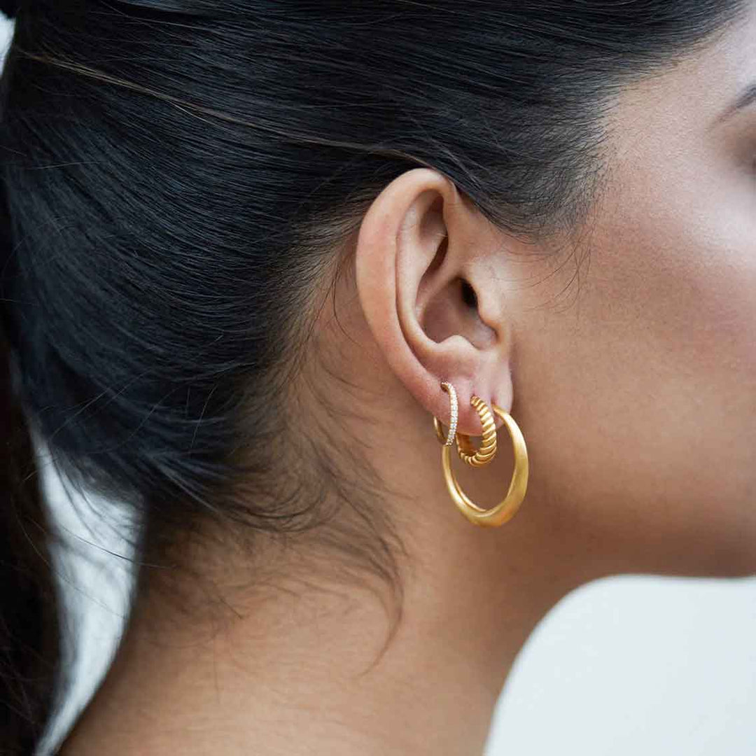 Ohrringe "Seashell Hoop" Sterlingsilber