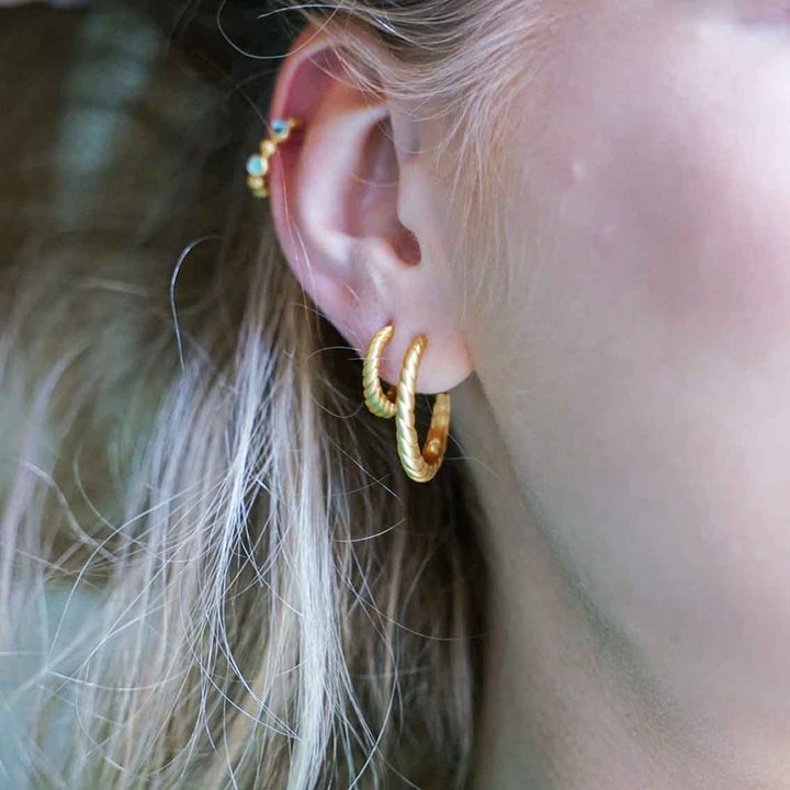 Ohrringe "Seashell Hoop" Sterlingsilber