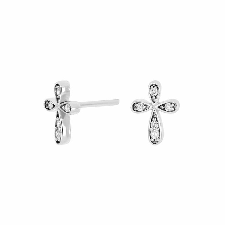 Rhodinierte Ohrringe HOLLYNOR 7 mm Silber - My Fine Jewellery