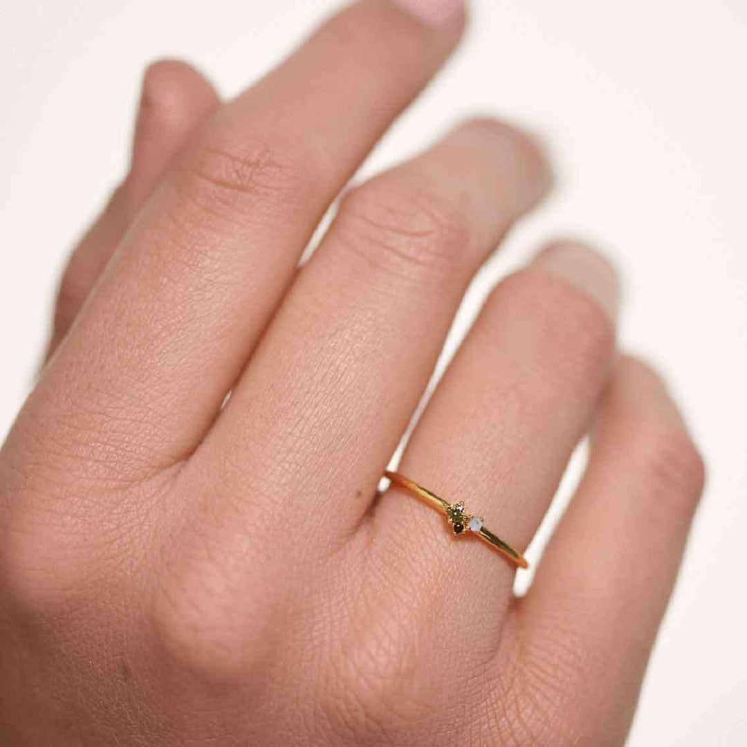 Ring Lime Blush, Sterlingsilber, vergoldet - My Fine Jewellery